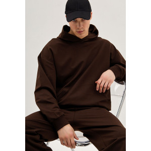 Костюм двойка мужской КМ-5 "Родос" футер 2-х нитка (последний размер) шоколад 50