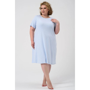 Сорочка женская "Шарм" 2433-Рн хлопок (р-ры: 48-58) голубой