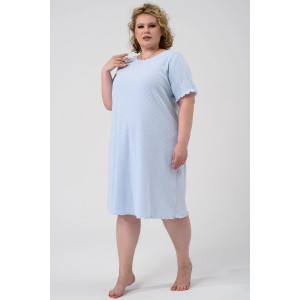 Сорочка женская "Шарм" 2433-Рн хлопок (р-ры: 48-58) голубой