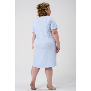 Сорочка женская "Шарм" 2433-Рн хлопок (р-ры: 48-58) голубой