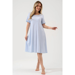 Сорочка женская "Шарм" 2433-Рн хлопок (р-ры: 48-58) голубой