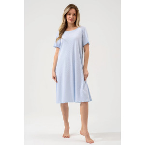 Сорочка женская "Шарм" 2433-Рн хлопок (р-ры: 48-58) голубой