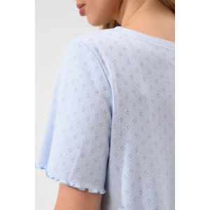 Сорочка женская "Шарм" 2433-Рн хлопок (р-ры: 48-58) голубой