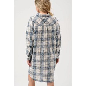 Халат женский "Добрый вечер" 2428-Ф фланель (р-ры: 44-58) бирюзовый