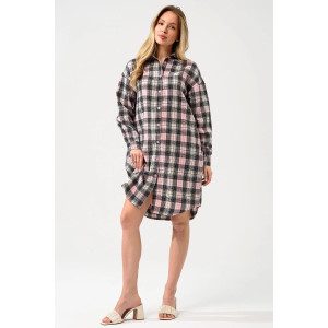 Халат женский "Добрый вечер" 2428-Ф фланель (р-ры: 44-58) розовый Халат женский "Добрый вечер" 2428-Ф фланель (р-ры: 44-58) розовый