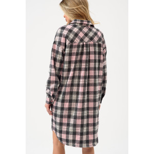 Халат женский "Добрый вечер" 2428-Ф фланель (р-ры: 44-58) розовый Халат женский "Добрый вечер" 2428-Ф фланель (р-ры: 44-58) розовый