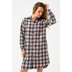 Халат женский "Добрый вечер" 2428-Ф фланель (р-ры: 44-58) розовый Халат женский "Добрый вечер" 2428-Ф фланель (р-ры: 44-58) розовый