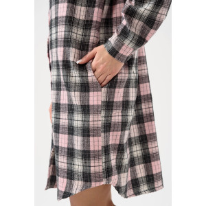 Халат женский "Добрый вечер" 2428-Ф фланель (р-ры: 44-58) розовый Халат женский "Добрый вечер" 2428-Ф фланель (р-ры: 44-58) розовый