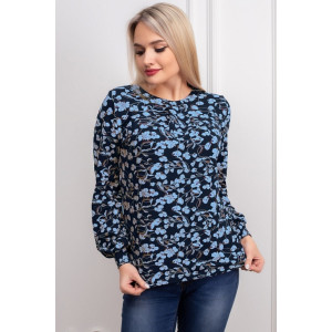 Лонгслив женский 0143-06 масло с начёсом (р-ры: 52-62) бирюза