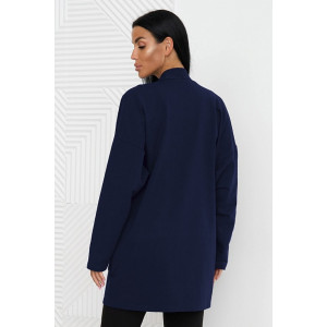 Кардиган женский 0238-09 футер (р-ры: 52-66) темно-синий
