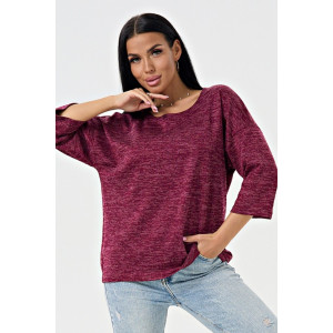 Джемпер женский 0277-12 сандра (р-ры: 48-62) бордовый
