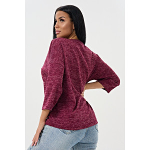 Джемпер женский 0277-12 сандра (р-ры: 48-62) бордовый