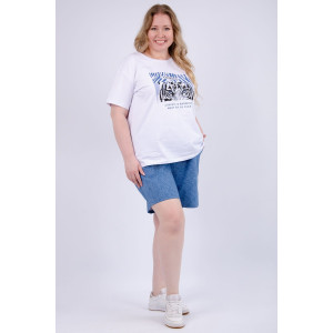 Костюм двойка женский "Хищница" кулирка-футер (р-ры: 50-60)