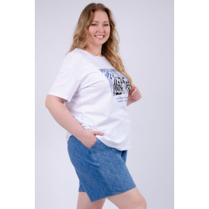 Костюм двойка женский "Хищница" кулирка-футер (р-ры: 50-60)