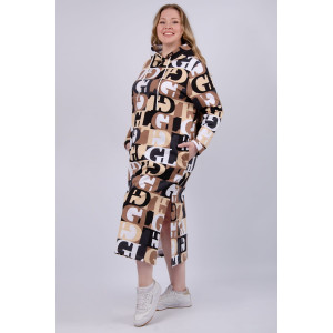 Платье женское "Айгуль" футер 2-х нитка (р-ры: 50-60)