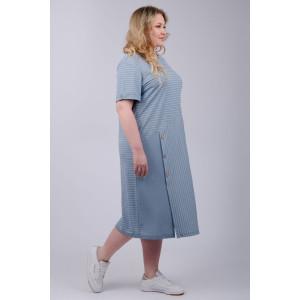 Платье женское "Волна" плательная ткань (р-ры: 50-60) туман