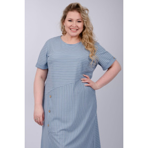 Платье женское "Волна" плательная ткань (р-ры: 50-60) туман