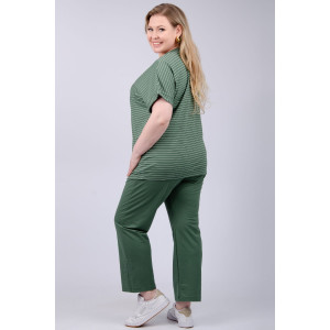 Костюм двойка женский "Альмерия" плательная ткань (р-ры: 50-60) зеленый