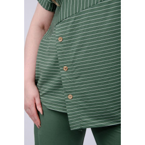 Костюм двойка женский "Альмерия" плательная ткань (р-ры: 50-60) зеленый