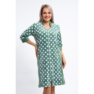 Халат женский №063 велюр (р-ры: 48-66) хаки Халат женский №063 велюр (р-ры: 48-66) хаки