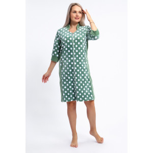 Халат женский №063 велюр (р-ры: 48-66) хаки Халат женский №063 велюр (р-ры: 48-66) хаки