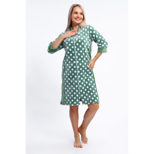 Халат женский №063 велюр (р-ры: 48-66) хаки Халат женский №063 велюр (р-ры: 48-66) хаки