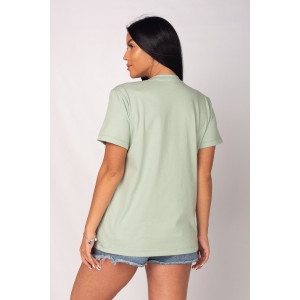 Футболка женская "Базовая" Ф-38 кулирка (последний размер) шалфей 50,54