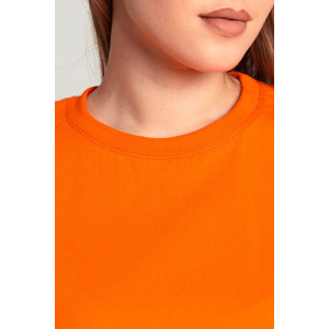 Футболка женская "Базовая" Ф-38 кулирка (последний размер) оранжевый 52,54