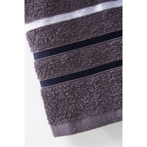 Полотенце махровое с вышивкой "Знаки зодиака" 14418/10 графит Овен