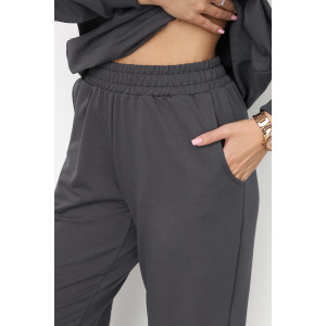 Костюм двойка женский "Кант" футер с лайкрой (р-ры: 42-58) серый