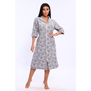 Халат женский 320 махра (последний размер) серый-белый-огурцы 48-50,60-62 Халат женский 320 махра (последний размер) серый-белый-огурцы 48-50,60-62