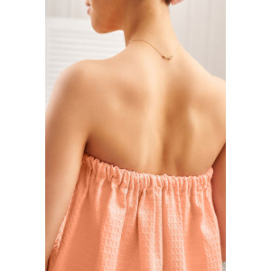 Набор для сауны 029255 вафельное полотно 2 предмета розовый Набор для сауны 029255 вафельное полотно 2 предмета розовый