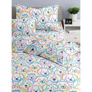Детское постельное белье бязь "Рейндог"