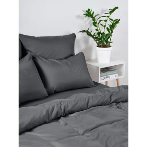 Постельное белье "Веселина" полиэстер "Серый бархат"