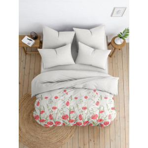 Постельное белье бязь стандарт "Маки" беж