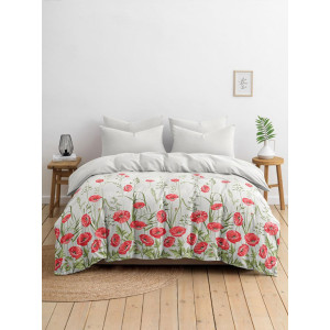 Постельное белье бязь стандарт "Маки" беж