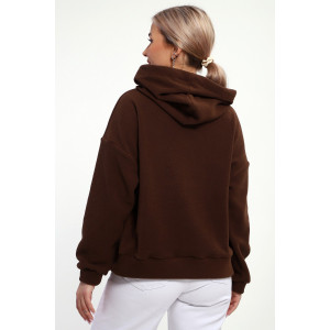 Толстовка женская №18114 флис (р-ры: 42-52) кофе