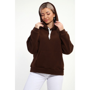 Толстовка женская №18114 флис (р-ры: 42-52) кофе