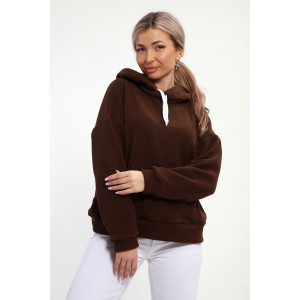 Толстовка женская №18114 флис (р-ры: 42-52) кофе