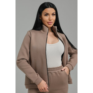 Костюм двойка женский №74722 футер 3-х нитка (р-ры: 50-64) капучино