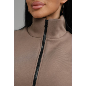 Костюм двойка женский №74722 футер 3-х нитка (р-ры: 50-64) капучино