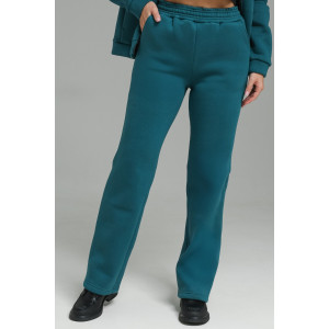 Костюм двойка женский №74722 футер 3-х нитка (р-ры: 50-64) морская волна