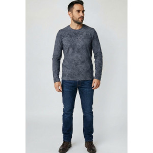 Лонгслив мужской №14501 кулирка с лайкрой (р-ры: 48-60) графит