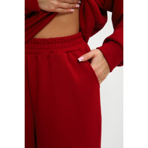 Брюки женские №85556 футер 3-х нитка (р-ры: 44-56) бордо