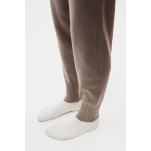 Костюм двойка женский №057897 вязаный трикотаж (р-ры: 40-46) коричневый