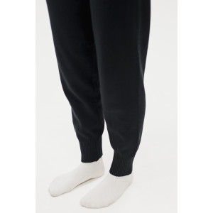 Костюм двойка женский №057897 вязаный трикотаж (р-ры: 40-46) черный