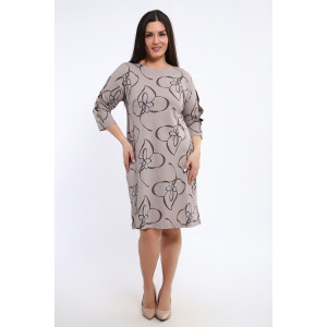 Платье женское №29022 кулирка (р-ры: 48-60) шоколадный