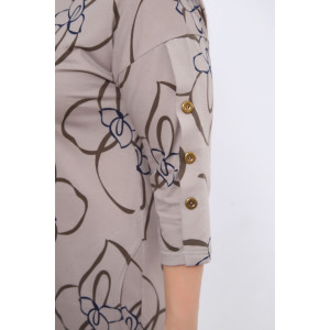 Платье женское №29022 кулирка (р-ры: 48-60) шоколадный