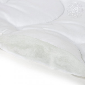 Одеяло стеганое облегченное с кантом Soft "Лебяжий пух" белый