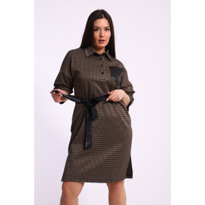 Платье женское №31886 академик (р-ры: 50-56) коричневый